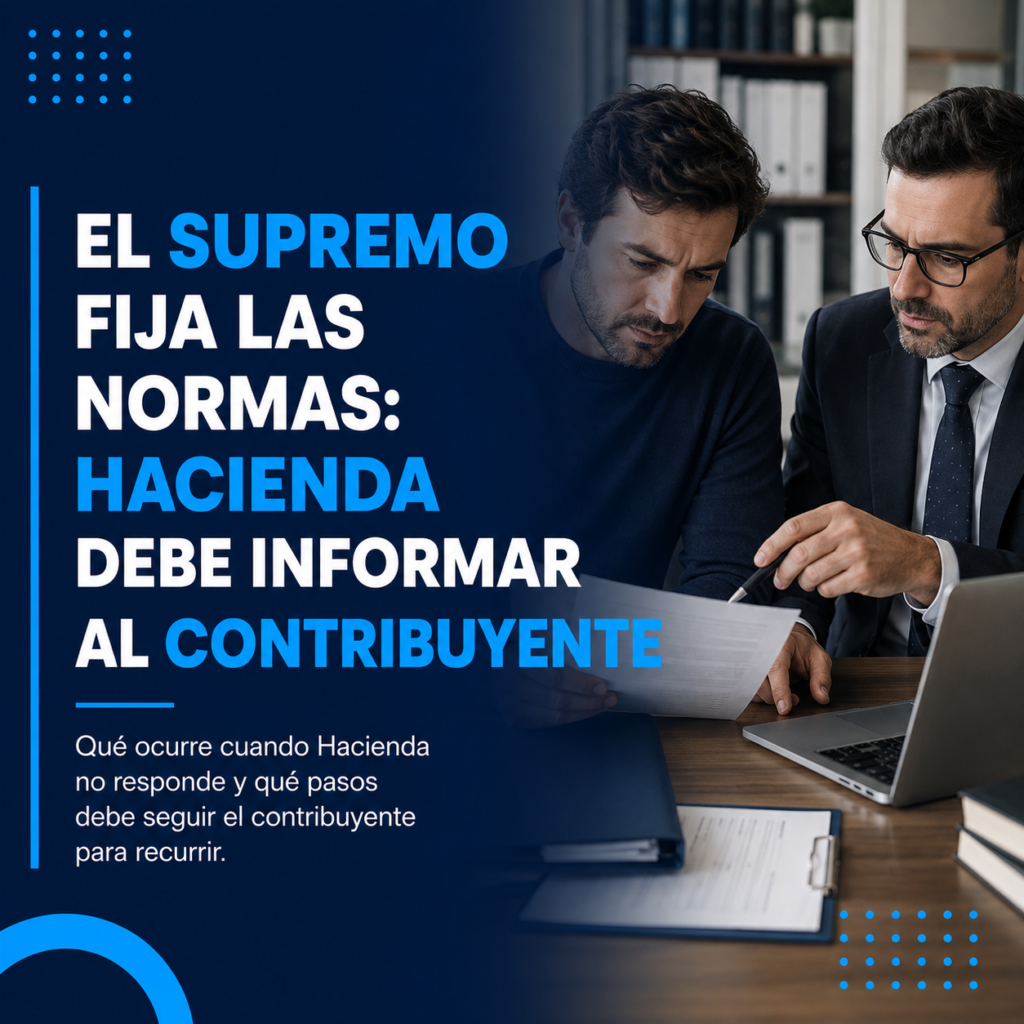 El Supremo fija las normas: Hacienda debe informar al contribuyente de los pasos para recurrir