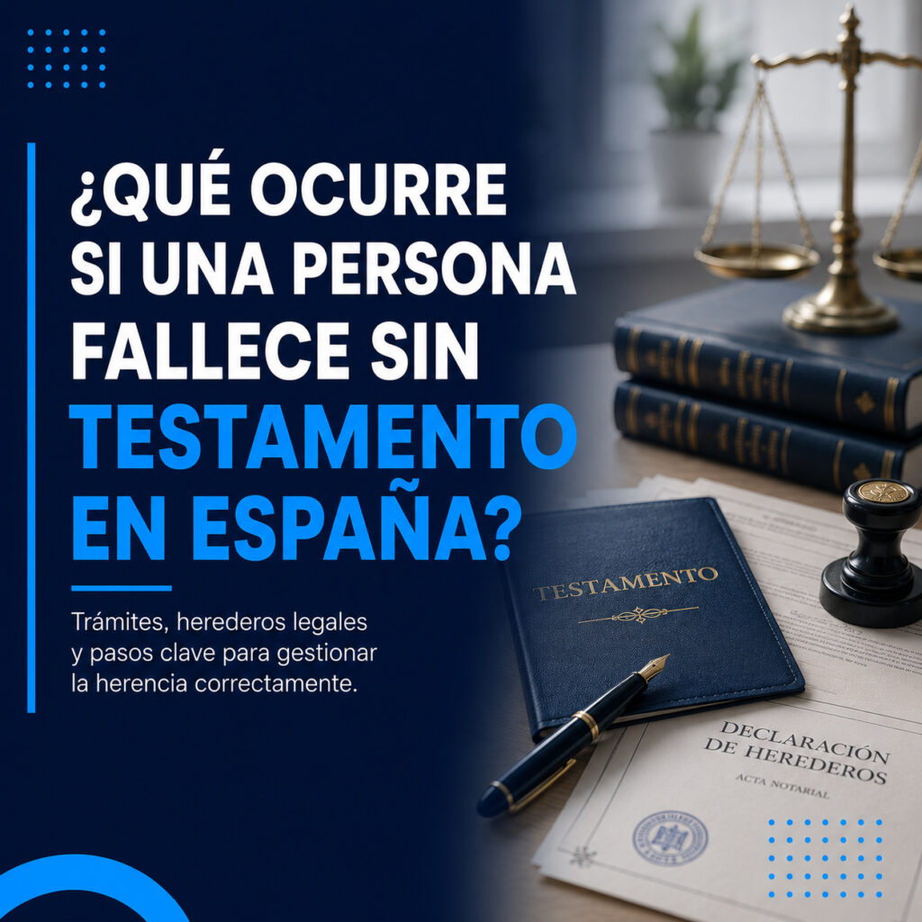 ¿Qué ocurre si una persona fallece sin testamento en España?