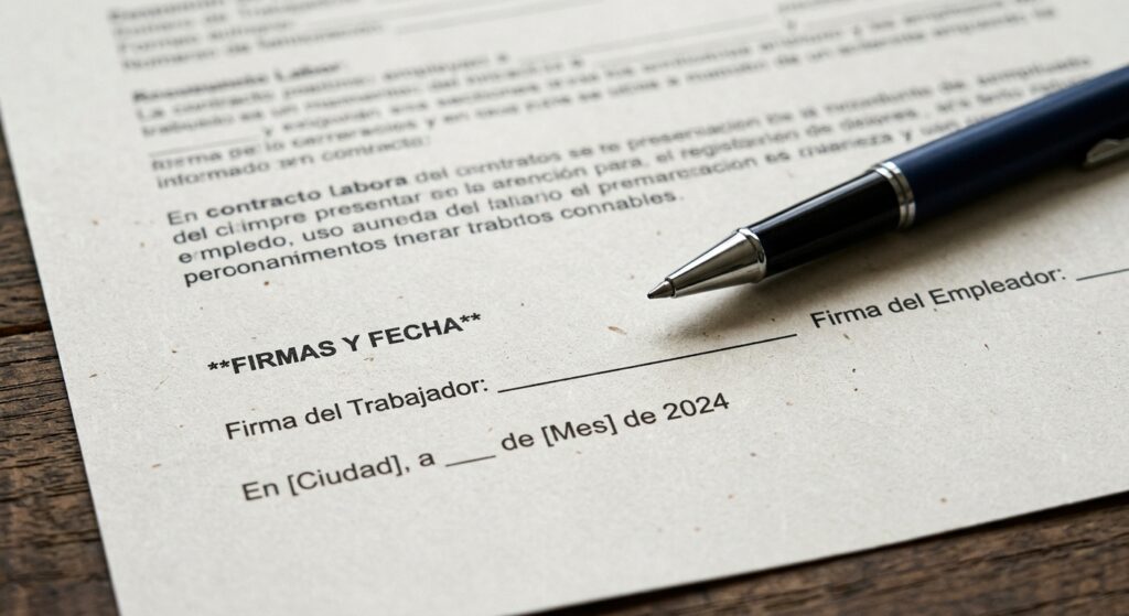 La falta de firma y la ausencia de un pacto acreditado sobre el periodo de prueba fueron elementos relevantes en este caso.